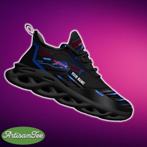 Buffalo Bills NFL Max Soul Shoes Custom Name Black Chunky Sneakers For Clunky Sneakers - Buffalo Bills Max Soul Shoes, Gifts For Fan, Gifts For Dad, Custom Your Name, Custom Gifts_4