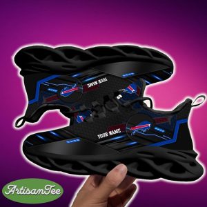 Buffalo Bills NFL Max Soul Shoes Custom Name Black Chunky Sneakers For Clunky Sneakers - Buffalo Bills Max Soul Shoes, Gifts For Fan, Gifts For Dad, Custom Your Name, Custom Gifts_2