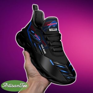 Buffalo Bills NFL Max Soul Shoes Custom Name Black Chunky Sneakers For Clunky Sneakers - Buffalo Bills Max Soul Shoes, Gifts For Fan, Gifts For Dad, Custom Your Name, Custom Gifts_9