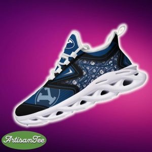 BYU Cougars Black And White Chunky Shoes NCAA Teams For Fans Running Shoes Best Chunky Sneakers - BYU Cougars Black And White Clunky Shoes For Fans This Season_5