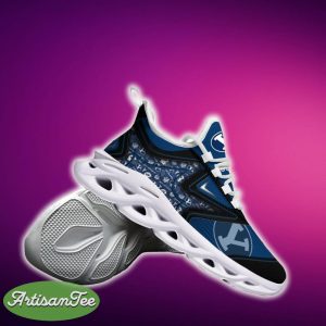 BYU Cougars Black And White Chunky Shoes NCAA Teams For Fans Running Shoes Best Chunky Sneakers - BYU Cougars Black And White Clunky Shoes For Fans This Season_7