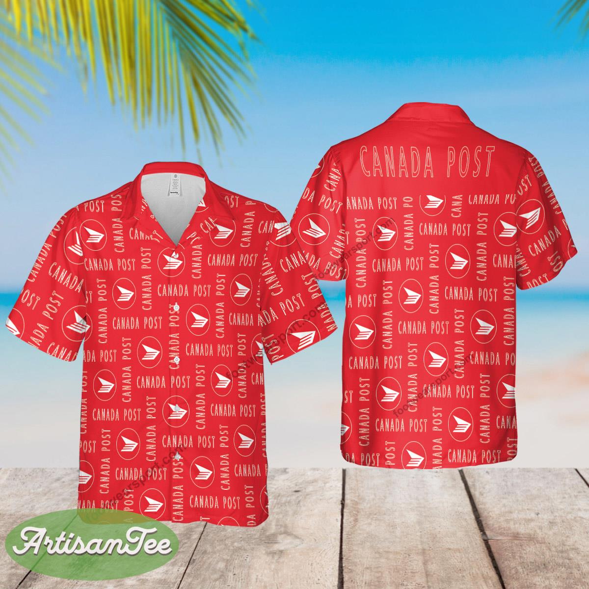 canada post Brand Top Brand New All Over Print Hawaiian Shirt Gift For Fans - canada post Brand Top Brand New All Over Print Hawaiian Shirt Gift For Fans