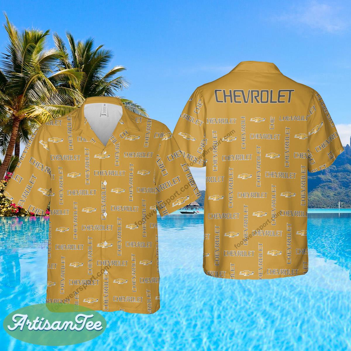 Chevrolet Car Racing Brand Unique Brand 3D Hawaiian Shirt Gift For Fans - Chevrolet Car Racing Brand Unique Brand 3D Hawaiian Shirt Gift For Fans