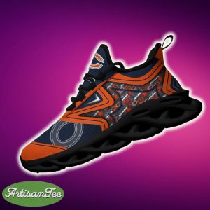 Chicago Bears Black And White Distinctive Sports Sneakers Ideas For Men And Women Gift Max Soul Shoes - Chicago Bears Black And White Clunky Shoes For Fans This Season_3