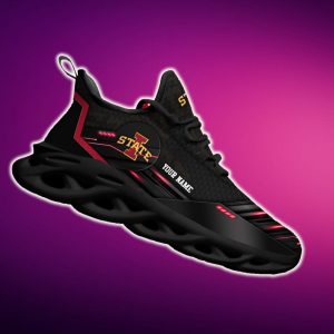 Custom Name Iowa State Cyclones Team Black Max Soul Shoes NCAA Teams For Fans Running Shoes New Clunky Sneakers - 220824-080724
