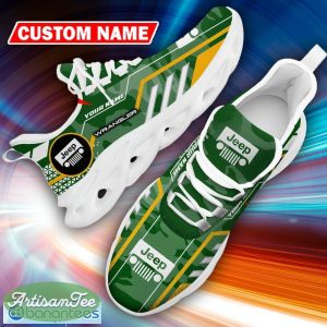Custom Name Jeep Wrangler Logo Camo Green Forward Running Sneaker Gift For Men Women Max Soul Shoes - Custom Name Jeep Wrangler Logo Racing Car Tractor Farmer Max Soul Shoes Photo 17