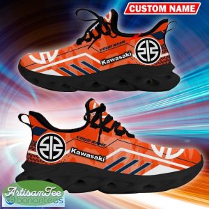 Custom Name Kawasaki Logo Camo Orange Unveil Sport Sneaker Gift For Men Women Max Soul Shoes - Custom Name Kawasaki Logo Racing Car Tractor Farmer Max Soul Shoes Photo 9
