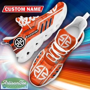 Custom Name Kawasaki Logo Camo Orange Unveil Sport Sneaker Gift For Men Women Max Soul Shoes - Custom Name Kawasaki Logo Racing Car Tractor Farmer Max Soul Shoes Photo 19