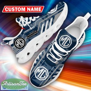 Custom Name MG Motor Logo Camo Navy Complement Chunky Sneaker Gift For Men Women Max Soul Shoes - Custom Name MG Motor Logo Racing Car Tractor Farmer Max Soul Shoes Photo 20