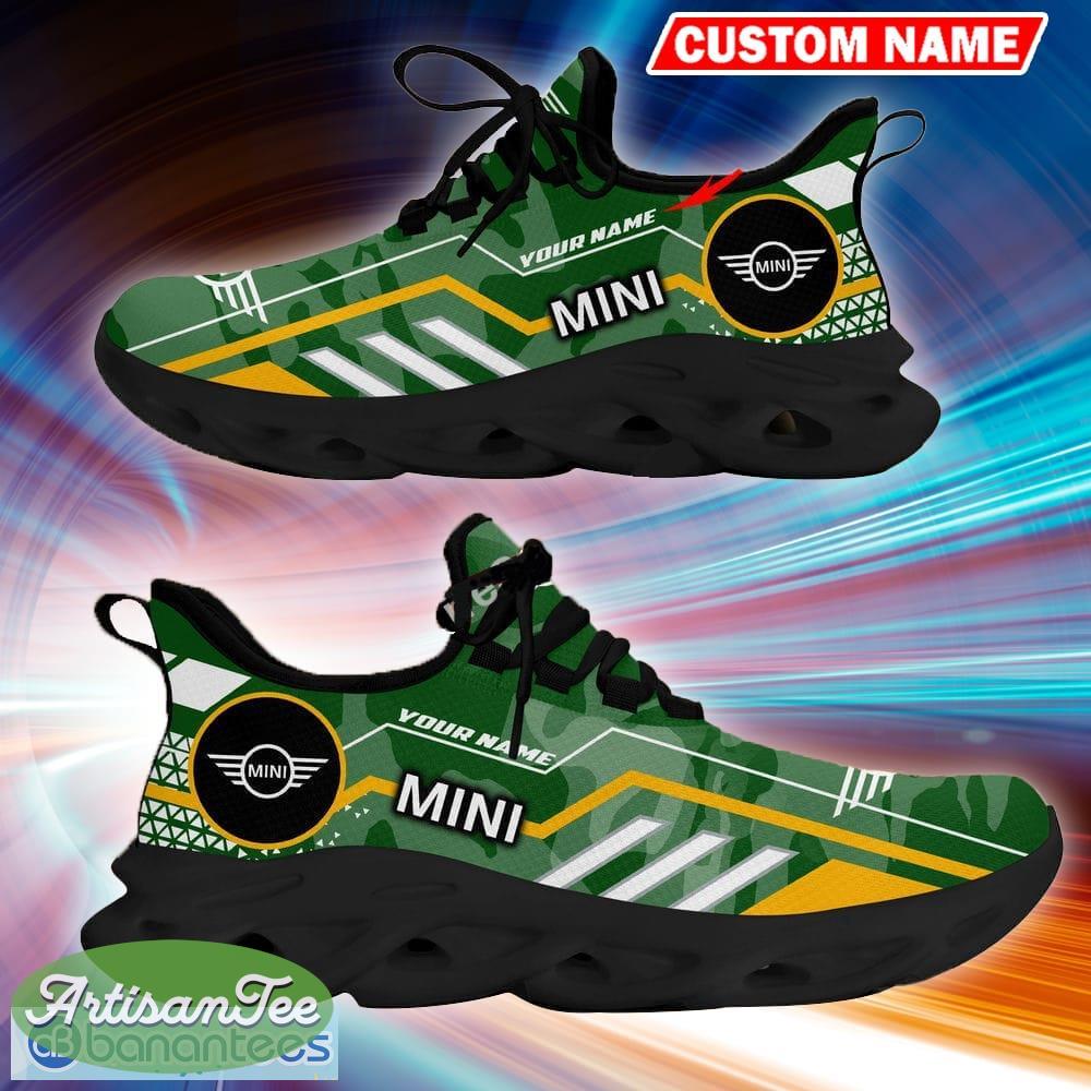 Custom Name Mini Logo Camo Green Influence Sport Sneaker Gift For Men Women Max Soul Shoes - Custom Name Mini Logo Racing Car Tractor Farmer Max Soul Shoes Photo 7