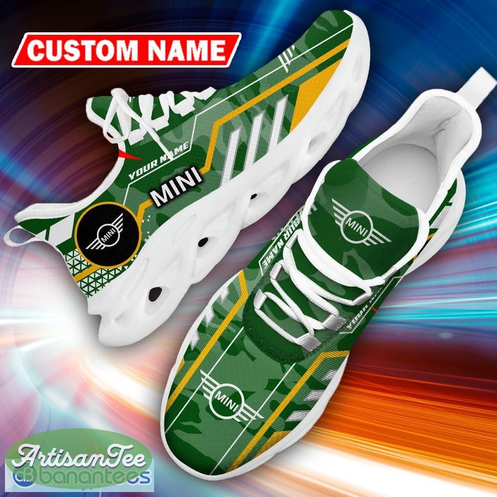 Custom Name Mini Logo Camo Green Influence Sport Sneaker Gift For Men Women Max Soul Shoes - Custom Name Mini Logo Racing Car Tractor Farmer Max Soul Shoes Photo 17