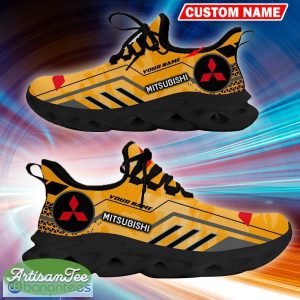 Custom Name Mitsubishi Logo Camo Yellow Fusion Chunky Sneaker Gift For Men Women Max Soul Shoes - Custom Name Mitsubishi Logo Racing Car Tractor Farmer Max Soul Shoes Photo 2