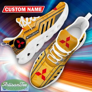 Custom Name Mitsubishi Logo Camo Yellow Fusion Chunky Sneaker Gift For Men Women Max Soul Shoes - Custom Name Mitsubishi Logo Racing Car Tractor Farmer Max Soul Shoes Photo 12