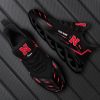 Custom Name Nebraska Cornhuskers Team Black Max Soul Shoes NCAA Teams For Fans Running Sports Shoes New Men And Women - 220824-083454