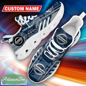 Custom Name Nissan Logo Camo Navy Innovative Running Sneaker Gift For Men Women Max Soul Shoes - Custom Name Nissan Logo Racing Car Tractor Farmer Max Soul Shoes Photo 20
