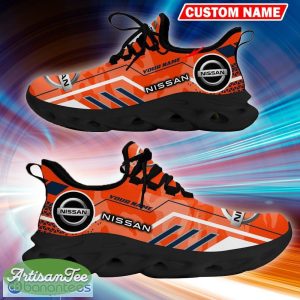 Custom Name Nissan Logo Camo Orange Modern Sport Sneaker Gift For Men Women Max Soul Shoes - Custom Name Nissan Logo Racing Car Tractor Farmer Max Soul Shoes Photo 9