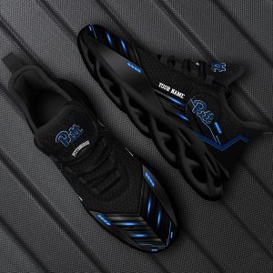 Custom Name Pittsburgh Panthers Team Black Represent Sports Sneakers Ideas For Men And Women Gift Max Soul Shoes - 220824-092728