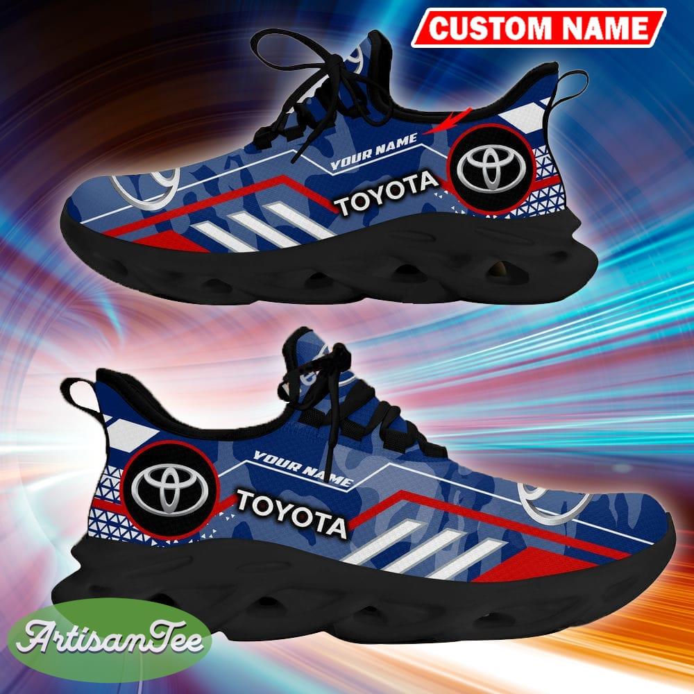 Custom Name Toyota Logo Camo Blue Effortless Running Sneaker Gift For Men Women Max Soul Shoes - Custom Name Toyota Logo Racing Car Tractor Farmer Max Soul Shoes Photo 8