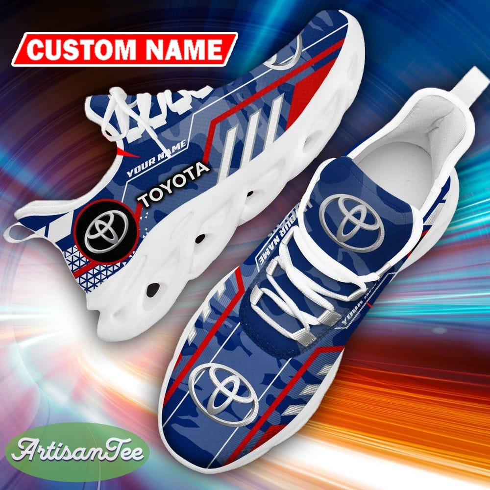 Custom Name Toyota Logo Camo Blue Effortless Running Sneaker Gift For Men Women Max Soul Shoes - Custom Name Toyota Logo Racing Car Tractor Farmer Max Soul Shoes Photo 18