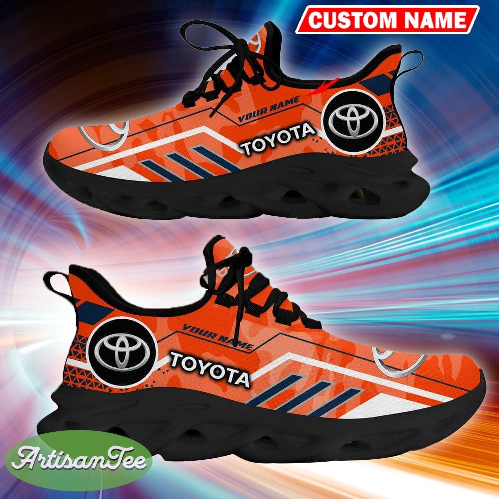 Custom Name Toyota Logo Camo Orange Embody Sport Sneaker Gift For Men Women Max Soul Shoes - Custom Name Toyota Logo Racing Car Tractor Farmer Max Soul Shoes Photo 9