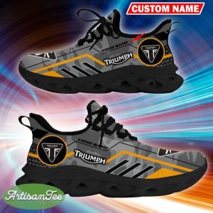 Custom Name Triumph Logo Camo Grey Bold Running Sneaker Gift For Men Women Max Soul Shoes - Custom Name Triumph Logo Racing Car Tractor Farmer Max Soul Shoes Photo 3