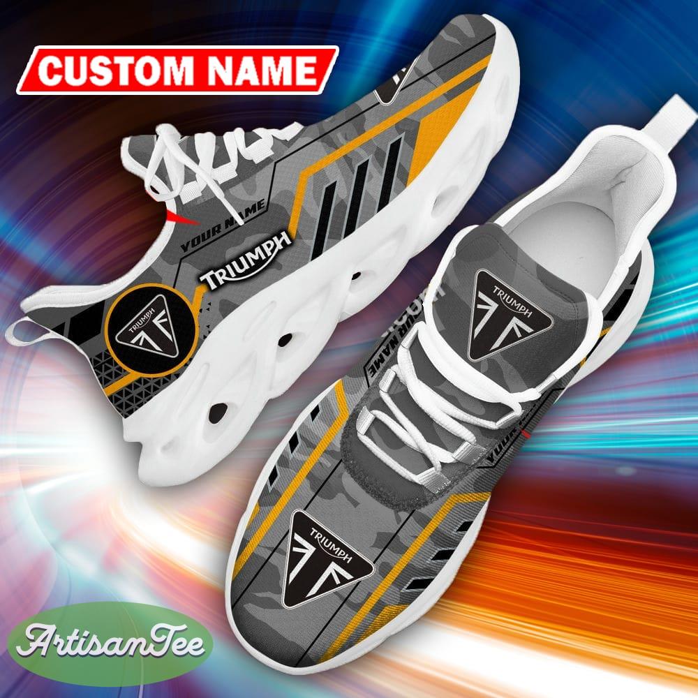Custom Name Triumph Logo Camo Grey Bold Running Sneaker Gift For Men Women Max Soul Shoes - Custom Name Triumph Logo Racing Car Tractor Farmer Max Soul Shoes Photo 13