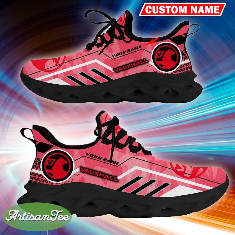 Custom Name Vauxhall Logo Camo Pink Complement Sport Sneaker Gift For Men Women Max Soul Shoes - Custom Name Vauxhall Logo Racing Car Tractor Farmer Max Soul Shoes Photo 5
