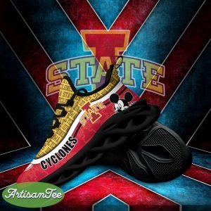 Iowa State Cyclones Black And White Clunky Sneaker NCAA Teams For Fans Sports Shoes New Men And Women - Iowa State Cyclones Black And White Clunky Sneakers For Fans This Season, Custom Sport Shoes_3