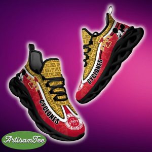 Iowa State Cyclones Black And White Clunky Sneaker NCAA Teams For Fans Sports Shoes New Men And Women - Iowa State Cyclones Black And White Clunky Sneakers For Fans This Season, Custom Sport Shoes_1