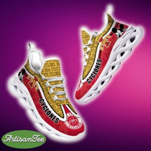 Iowa State Cyclones Black And White Clunky Sneaker NCAA Teams For Fans Sports Shoes New Men And Women - Iowa State Cyclones Black And White Clunky Sneakers For Fans This Season, Custom Sport Shoes_5