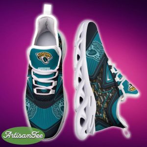 Jacksonville Jaguars Black And White Elevate Sports Sneakers Ideas For Men And Women Gift Max Soul Shoes - Jacksonville Jaguars Black And White Clunky Shoes For Fans This Season_6