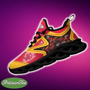 Kansas City Chiefs Black And White Accentuate Sports Sneakers Ideas For Men And Women Gift Max Soul Shoes - Kansas City Chiefs Black And White Clunky Shoes For Fans This Season_3