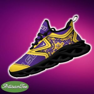LSU TIGERS Black And White Clunky Shoes NCAA Teams For Fans Running Sports Shoes New Men And Women - LSU TIGERS Black And White Clunky Shoes For Fans This Season_3