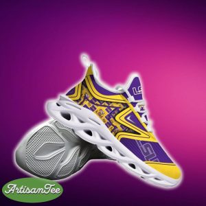 LSU TIGERS Black And White Clunky Shoes NCAA Teams For Fans Running Sports Shoes New Men And Women - LSU TIGERS Black And White Clunky Shoes For Fans This Season_7