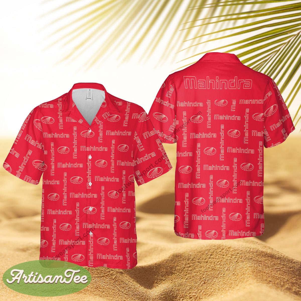 Mahindra Tractor Brand Handmade Brand All Over Print Hawaiian Shirt For Summer - Mahindra Tractor Brand Handmade Brand All Over Print Hawaiian Shirt For Summer