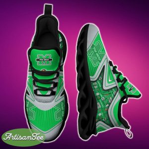 Marshall Thundering Herd Black And White Clunky Shoes NCAA Teams For Fans Sports Shoes New Men And Women - Marshall Thundering Herd Black And White Clunky Shoes For Fans This Season_1