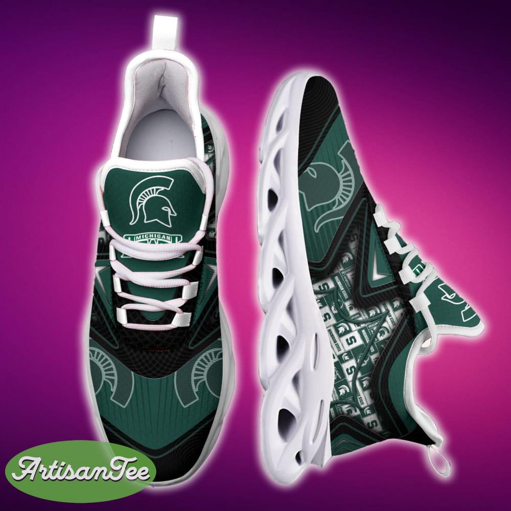 michigan state spartans black and white influence sports sneakers ideas for men and women gift max soul shoes 4 Michigan State Spartans Black And White Influence Sports Sneakers Ideas For Men And Women Gift Max Soul Shoes - Michigan State Spartans Black And White Clunky Shoes For Fans This Season_6