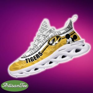Missouri Tigers Black And White Chic Sports Sneakers Ideas For Men And Women Gift Max Soul Shoes - Missouri Tigers Black And White Clunky Sneakers For Fans This Season, Custom Sport Shoes_4