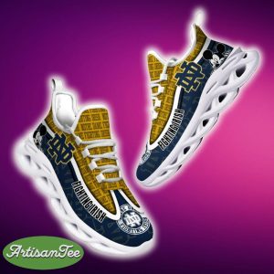 Notre Dame Fighting Irish Black And White Clunky Sneaker NCAA Teams For Fans Running Shoes New Clunky Sneakers - Notre Dame Fighting Irish Black And White Clunky Sneakers For Fans This Season, Custom Sport Shoes_5