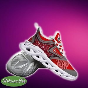 Ohio State Buckeyes Black And White Clunky Shoes NCAA Teams For Fans Running Shoes New Clunky Sneakers - Ohio State Buckeyes Black And White Clunky Shoes For Fans This Season_7
