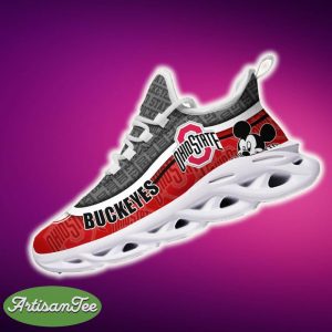 Ohio State Buckeyes Black And White Clunky Sneaker NCAA Teams For Fans Running Shoes New Clunky Sneakers - Ohio State Buckeyes Black And White Clunky Sneakers For Fans This Season, Custom Sport Shoes_4