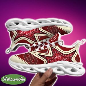 Oklahoma Sooners Black And White Trend Sports Sneakers Ideas For Men And Women Gift Max Soul Shoes - Oklahoma Sooners Black And White Clunky Shoes For Fans This Season_2