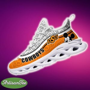 Oklahoma State Cowboys Black And White Symbolize Sports Sneakers Ideas For Men And Women Gift Max Soul Shoes - Oklahoma State Cowboys Black And White Clunky Sneakers For Fans This Season, Custom Sport Shoes_4
