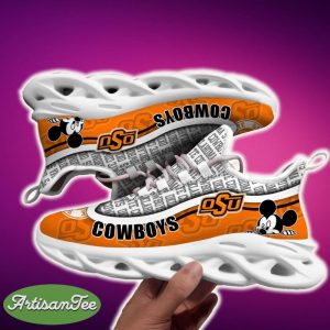 Oklahoma State Cowboys Black And White Symbolize Sports Sneakers Ideas For Men And Women Gift Max Soul Shoes - Oklahoma State Cowboys Black And White Clunky Sneakers For Fans This Season, Custom Sport Shoes_6