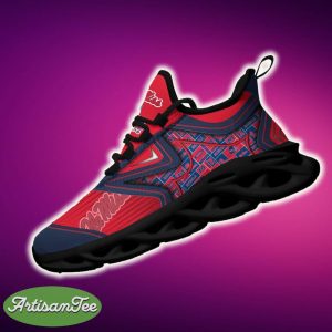 Ole Miss Rebels Black And White Imprint Sports Sneakers Ideas For Men And Women Gift Max Soul Shoes - Ole Miss Rebels Black And White Clunky Shoes For Fans This Season_3