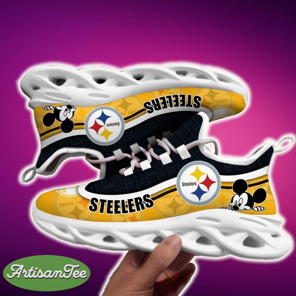 pittsburgh steelers black and white symbol sports sneakers ideas for men and women gift max soul shoes 3 Pittsburgh Steelers Black And White Symbol Sports Sneakers Ideas For Men And Women Gift Max Soul Shoes - Pittsburgh Steelers Black And White Clunky Sneakers For Fans This Season, Custom Sport Shoes_6
