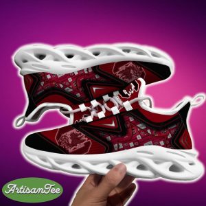 South Carolina Gamecocks Black And White Radiate Sports Sneakers Ideas For Men And Women Gift Max Soul Shoes - South Carolina Gamecocks Black And White Clunky Shoes For Fans This Season_2