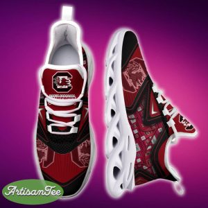South Carolina Gamecocks Black And White Radiate Sports Sneakers Ideas For Men And Women Gift Max Soul Shoes - South Carolina Gamecocks Black And White Clunky Shoes For Fans This Season_6