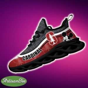 Stanford Cardinal Black And White Bold Sports Sneakers Ideas For Men And Women Gift Max Soul Shoes - Stanford Cardinal Black And White Clunky Sneakers For Fans This Season, Custom Sport Shoes_2