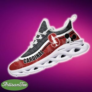 Stanford Cardinal Black And White Bold Sports Sneakers Ideas For Men And Women Gift Max Soul Shoes - Stanford Cardinal Black And White Clunky Sneakers For Fans This Season, Custom Sport Shoes_4